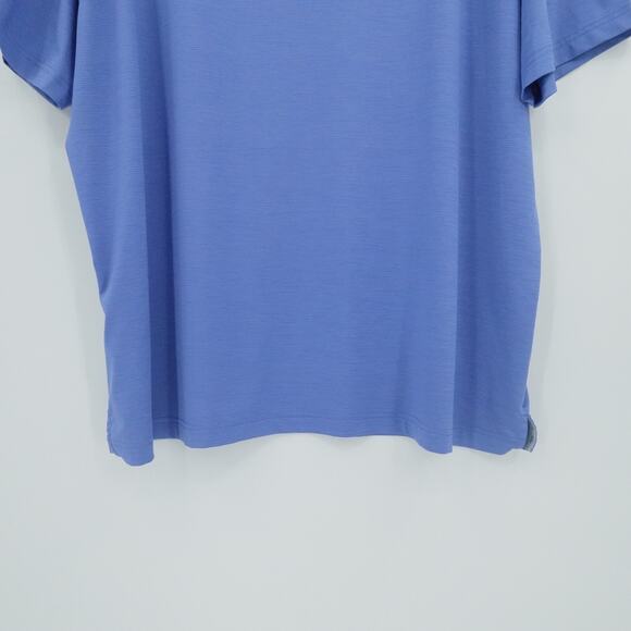 Walter‎ Hagen Shirt Mens XXL Blue Striped Stretch Opti Dri Polo Golf Performance - Picture 8 of 10